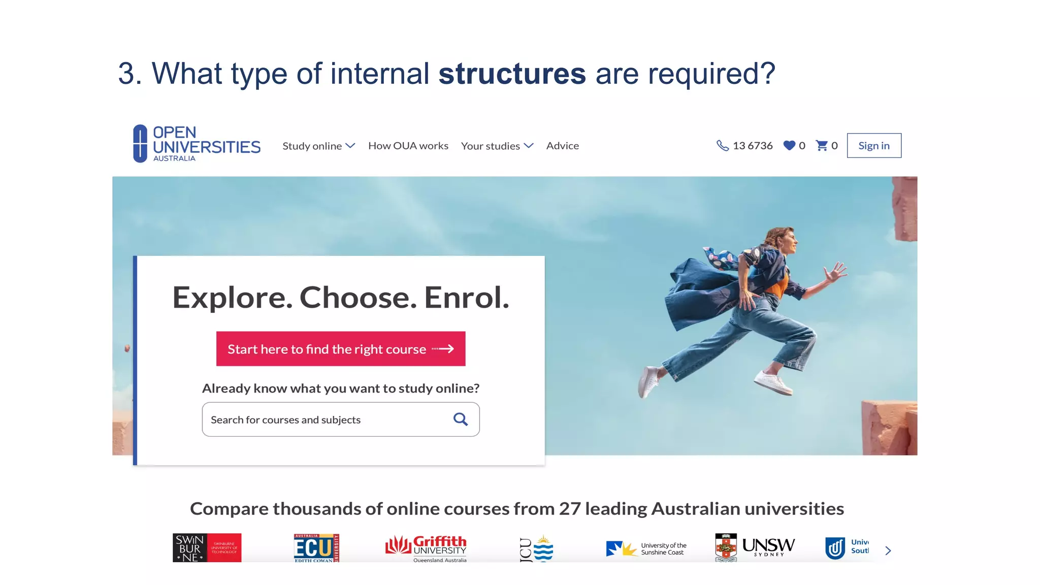 3. What type of internal structures are required?
 