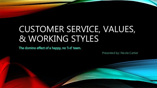 leadership artifact customer service values working styles cartier customer service