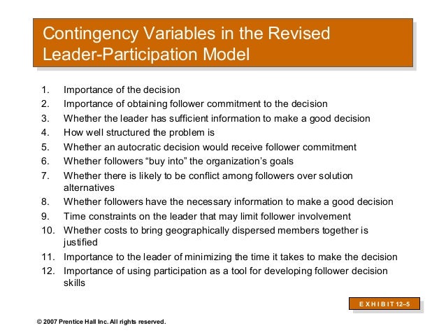 leader participation model