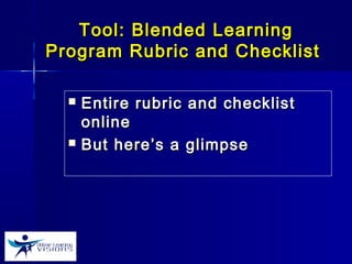 Leadership in Blended Learning | PPT