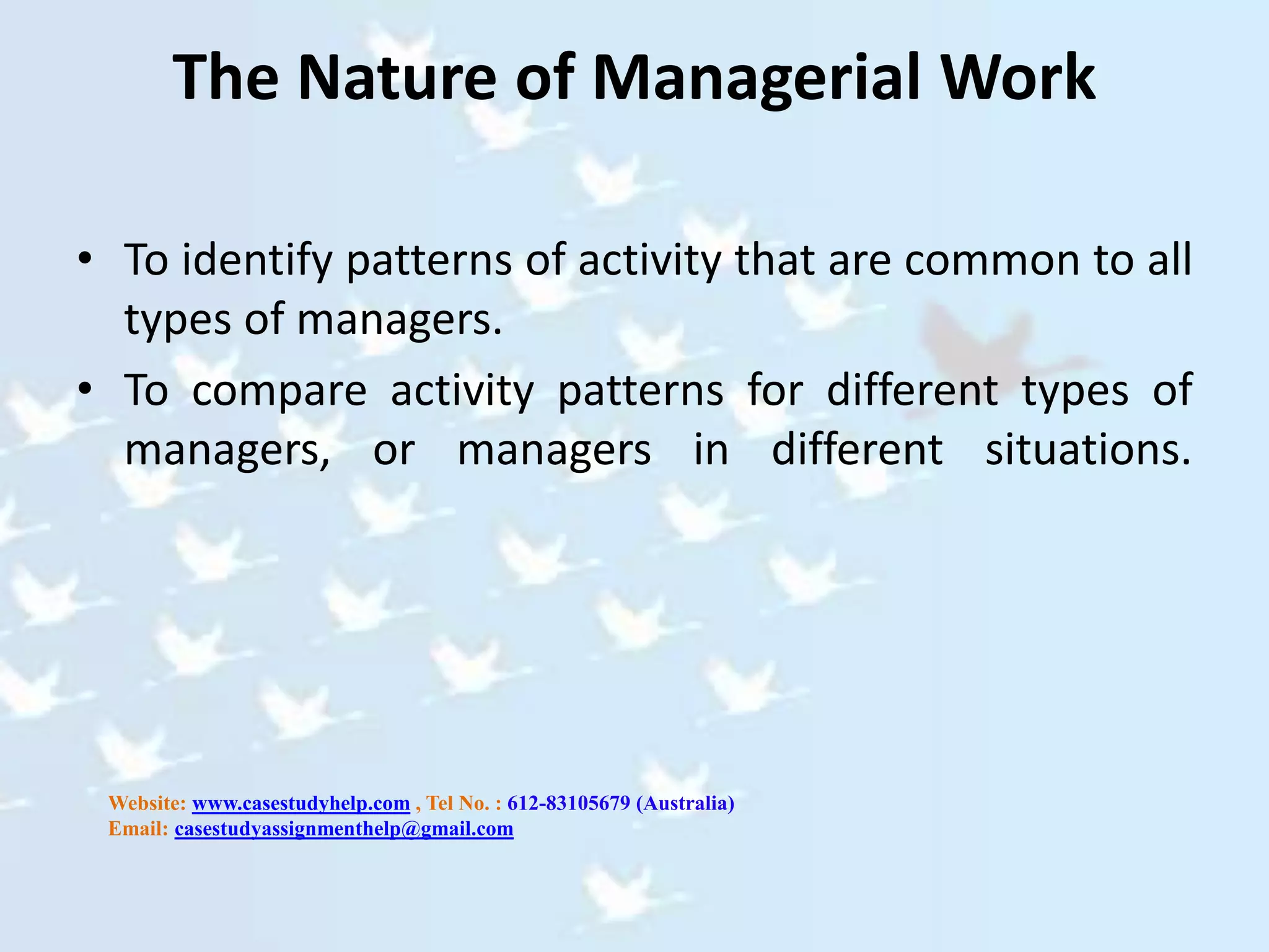 Leadership The Nature of Managerial Work | PPTX