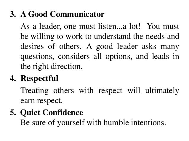 good work characteristics
