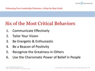 Enhancing Your Leadership Charisma: A Step-by-Step Guide2 Key Drivers of Individual PerformanceLeader’s expectation of an individualEnhancing Your Leadership Charisma: A Step-by-Step Guide | 34