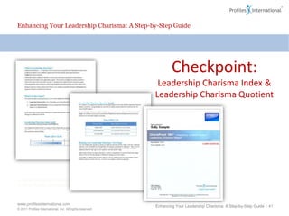 Individual’s expectation of her-/himselfEnhancing Your Leadership Charisma: A Step-by-Step Guide | 36