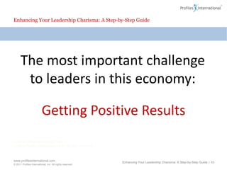 Enhancing Your Leadership Charisma: A Step-by-Step GuideSix of the Most Critical BehaviorsCommunicate EffectivelyTailor Your VisionBe Energetic & EnthusiasticBe a Beacon of PositivityRecognize the Greatness in OthersUse the Charismatic Power of Belief in PeopleEnhancing Your Leadership Charisma: A Step-by-Step Guide | 38