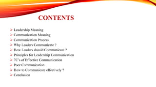 Mastering Leadership and Effective Communication Skills for Success | PDF