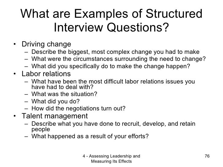 interview leadership questions
