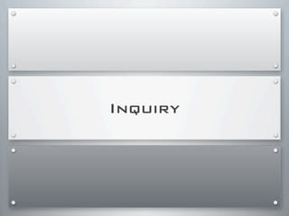 Inquiry
 