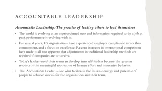 Excellence Accountability LEADERSHIP EXCELLENCE (Accountable & Personal Leadership) | PDF