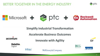 23
BETTER TOGETHER IN THE ENERGY INDUSTRY
Simplify Industrial Transformation
Accelerate Business Outcomes
Innovate with Agility
 