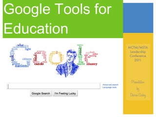 Google Tools for Education 