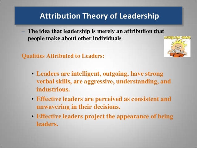 Attribution theory essays