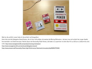 Individuelle 
Betrachtung 
•Peer Review 
•Aktives Zuhören 
•Gewaltfreie Kommunikation 
Mentoring und Coaching - gezieltes Eingehen auf 
Bedürfnisse, Fähigkeiten und Stärken der Mitarbeiter 
Der Peer Review gibt Feedback von den Kollegen, die es beurteilen können. Mit ihm wird nicht nur Fremdbild und Selbstbild abgeglichen, sondern man 
erzeugt auch ein gemeinsames Bild über die Stärken in der täglichen Arbeit. 
Wer kennt aktives Zuhören? Zuhören können Führungskräfte schon wegen der Gruppendynamischen Rolle nicht, denn dort sind sie beauftragt die Umwelt 
zu deuten. Also müssen wir das lernen, und aktives Zuhören hilft. Gewaltfreie Kommunikation ist ein dickes Paket, aber hilft deutlich. 
 