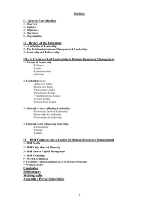 Leadership In Human Resources Managements | PDF