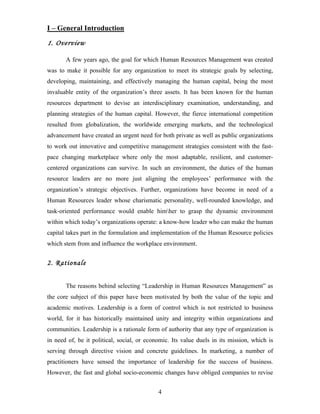 Leadership In Human Resources Managements | PDF