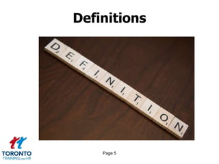 Page 5
Definitions
 