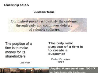Leadership KATA 5
Customer focus
 