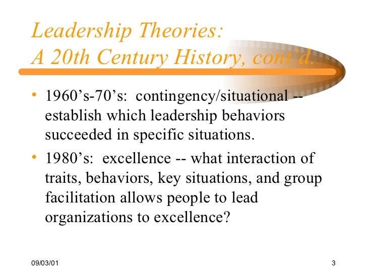 A Historical Views Of Leadership
