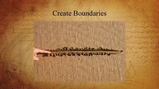 Create Boundaries
 