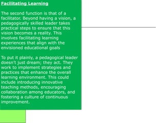Comprehensive Insights into Pedagogical and Collaborative Leadership in ...