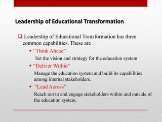 emerging issues in educational leadership and management | PPTX