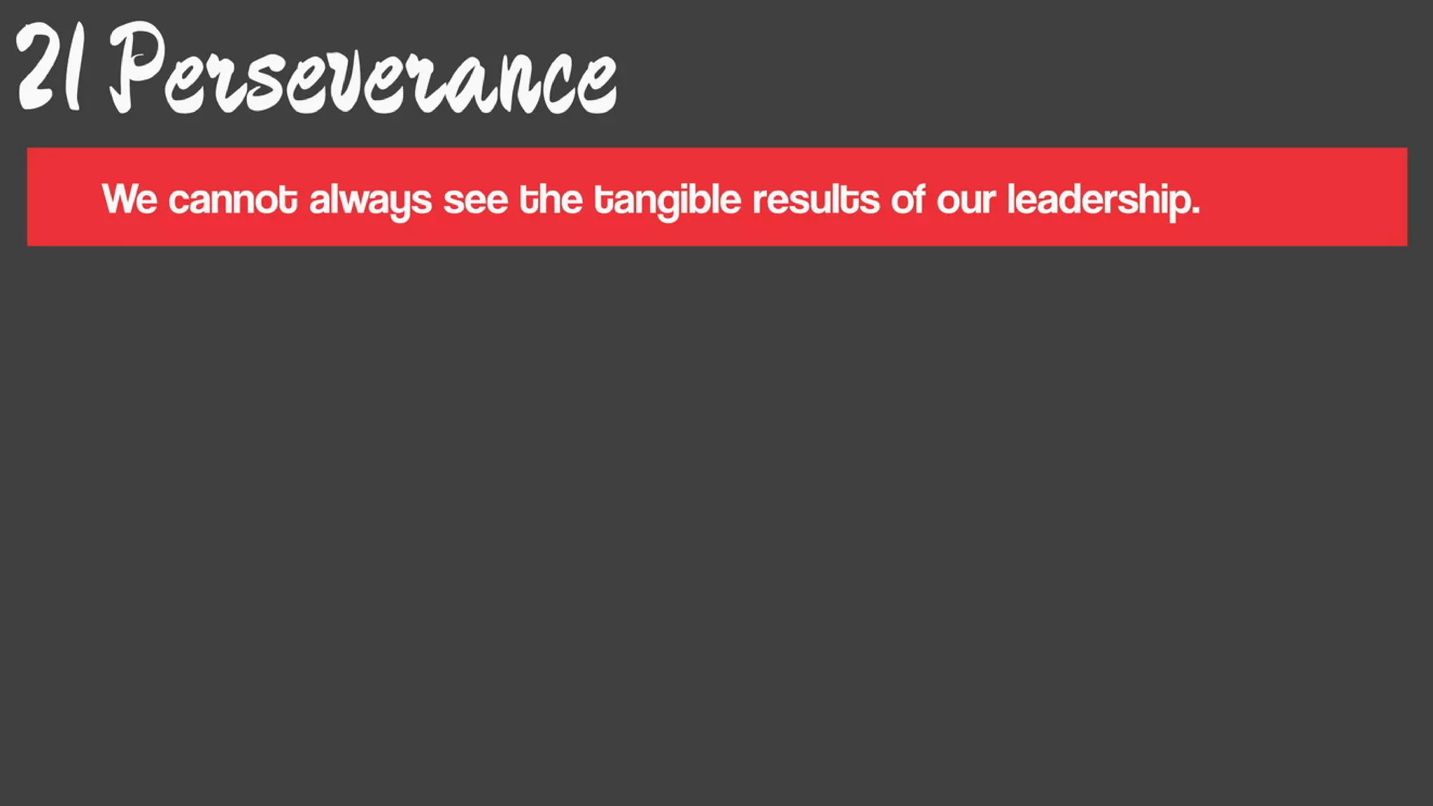 Leadership matters (Part 2)