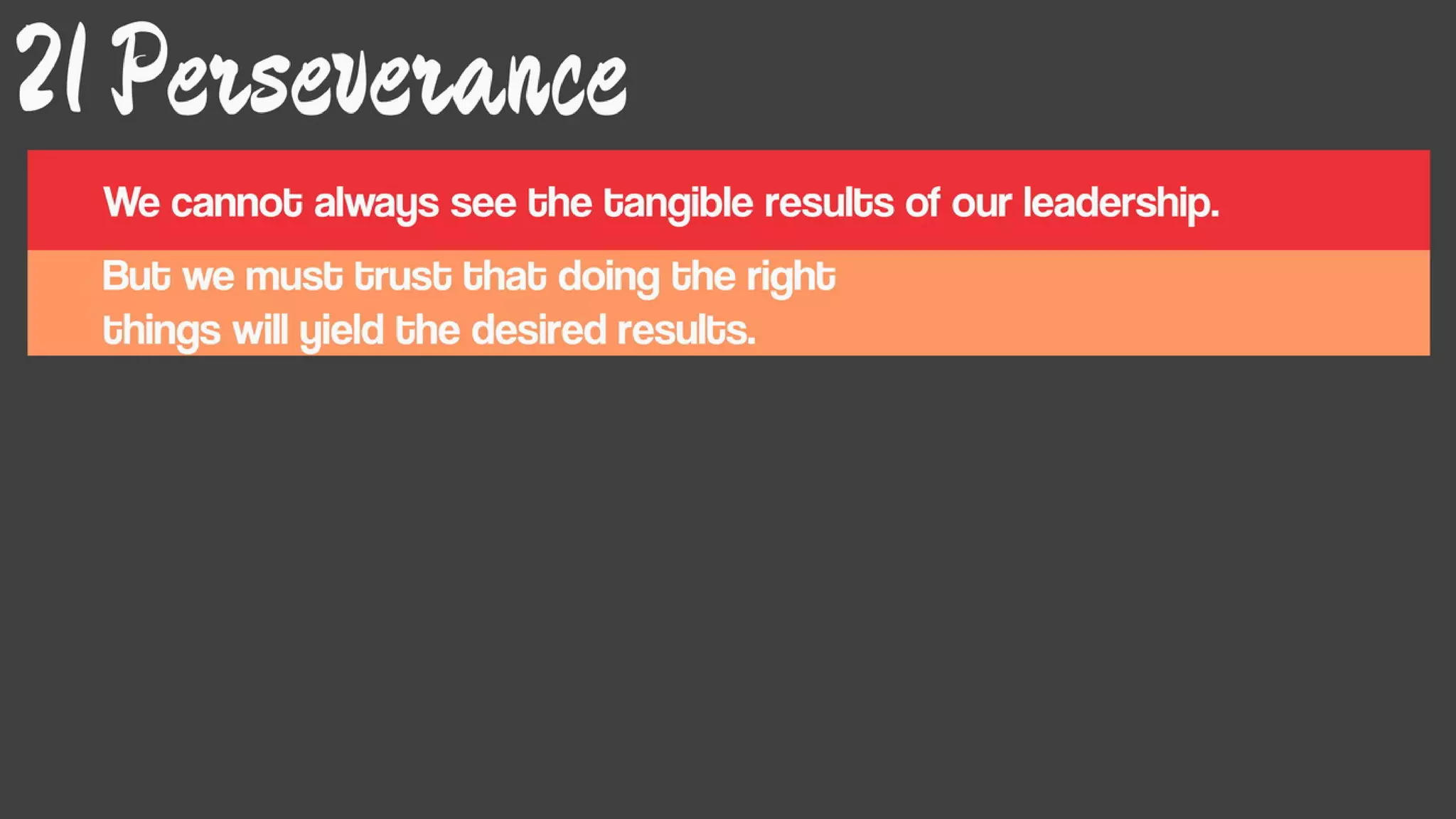 Leadership matters (Part 2)