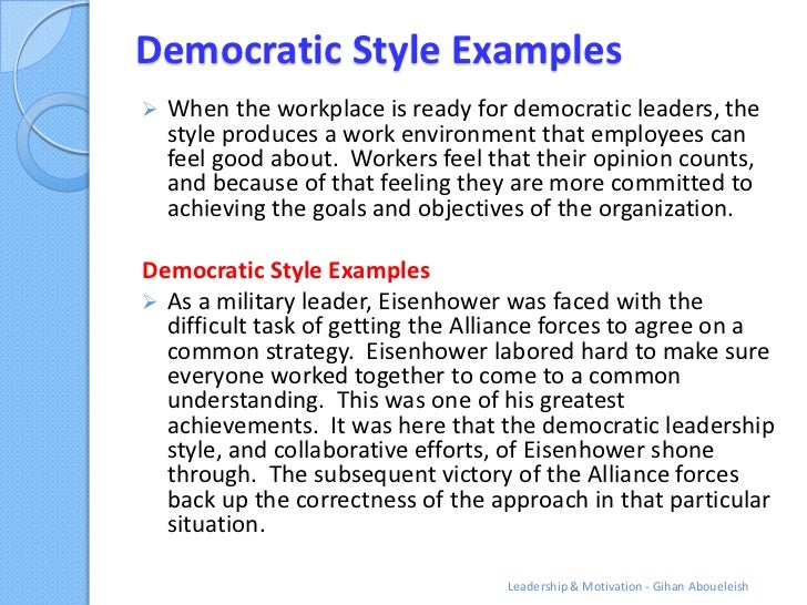 example of leadership