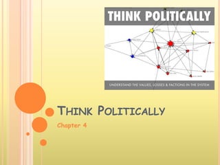THINK POLITICALLY
Chapter 4
 