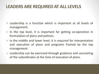 Leadership part 1