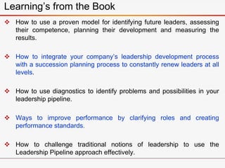  How to use a proven model for identifying future leaders, assessing
their competence, planning their development and mea...