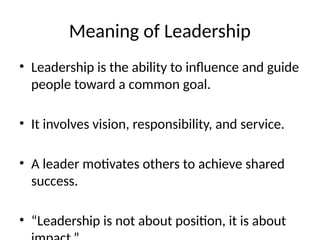 Comprehensive Guide to Leadership: Inspiring, Influencing & Guiding ...