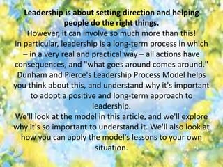 Leadership processes (Instructional Leadership) | PPTX