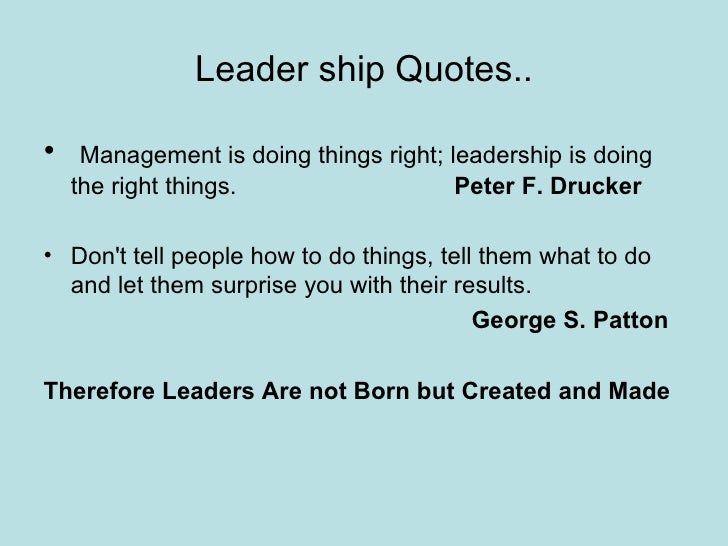 Leadership Qualities Leadership Qualities