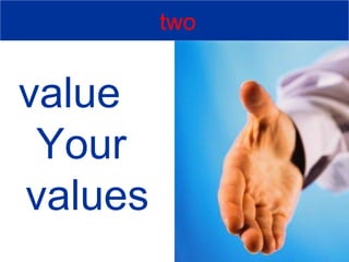 value  Your  values two 