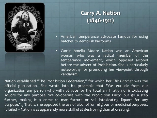 carry amelia moore nation a temperance advocate Amelia: carrie: carrie: carry nation brown brothers: 5 orig carry moore born united states died june 9, 1911, leavenworth, kan united states temperance. carry amelia moore nation a temperance advocate Amelia: carrie: carrie: carry nation brown brothers: 5 orig carry moore born united states died june 9, 1911, leavenworth, kan united states temperance.