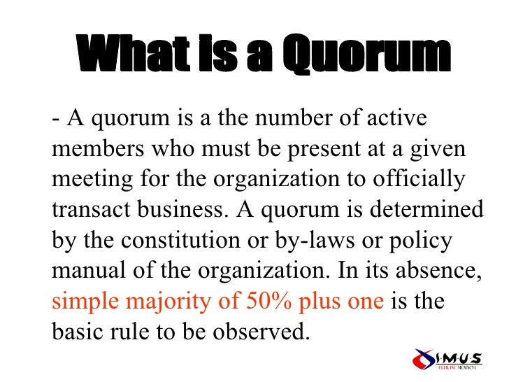 Leadership Seminar On Parliamentary Procedure[1]