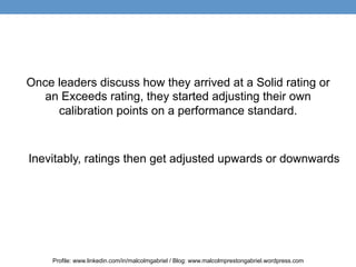 Calibrating Performance Ratings | PDF