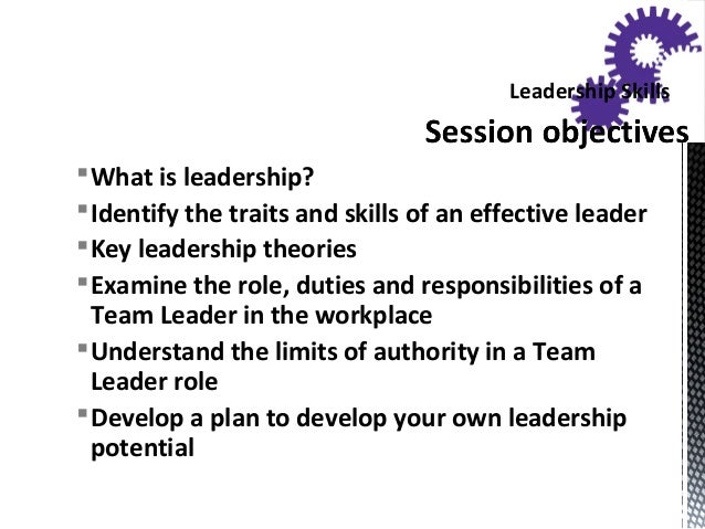 good team leader skills