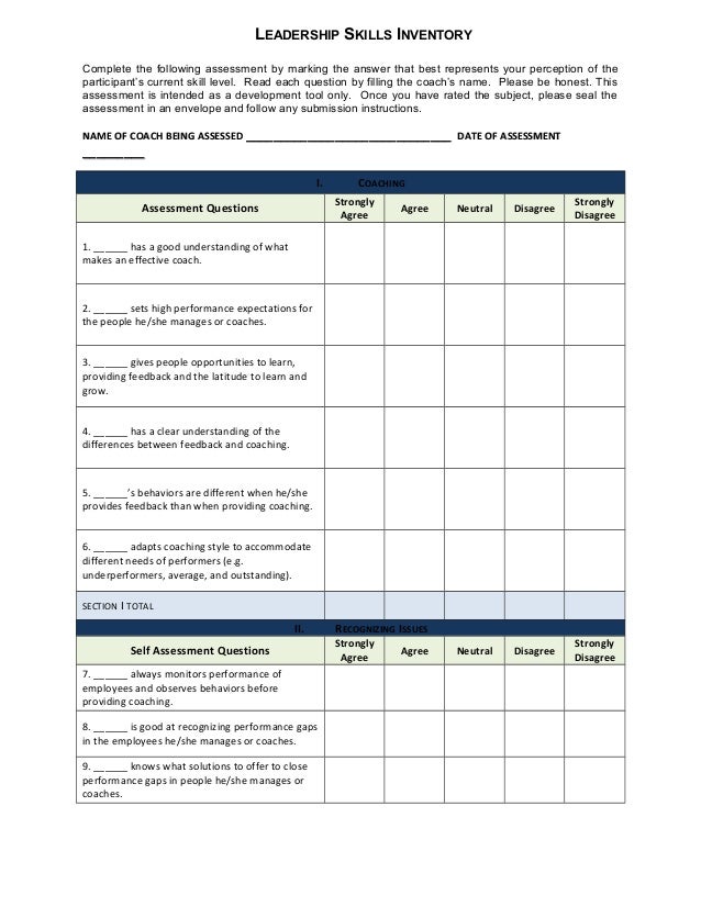 leadership skills 360 inventory general describe leadership skills