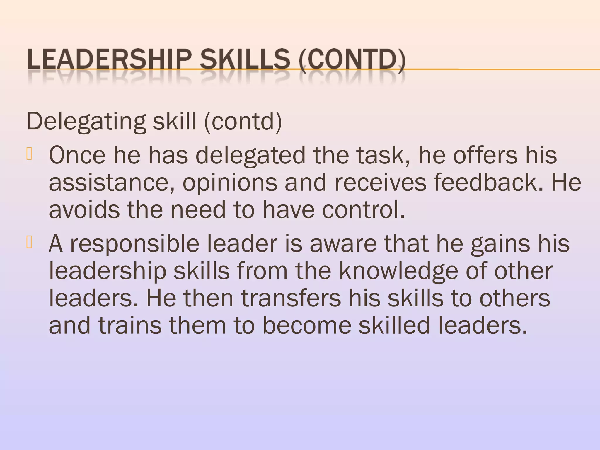 Leadership skills & competencies ppt | PPT