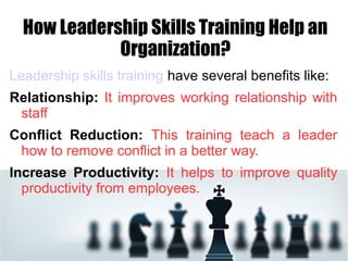 Leadership skill training and it's benefit | PPT