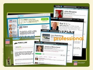 First        Then
make it      make it
personal   professional
 