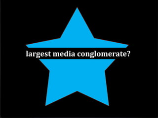 largest media conglomerate? 
 