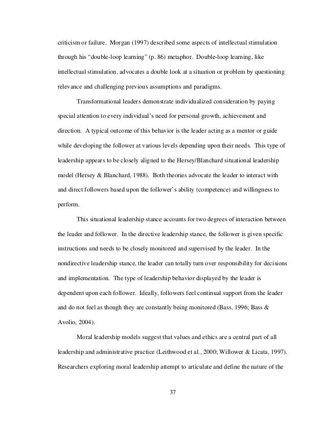 leadership style essay