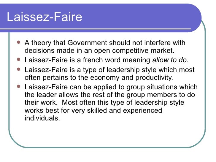 an introduction to the principle of laissez faire Introduction to business: by the government it comes from the french, meaning to leave alone or to allow to do it is one of the guiding principles of capitalism and a free market economy laissez faire economics: definition & examples related study materials related recently updated. an introduction to the principle of laissez faire Introduction to business: by the government it comes from the french, meaning to leave alone or to allow to do it is one of the guiding principles of capitalism and a free market economy laissez faire economics: definition & examples related study materials related recently updated.