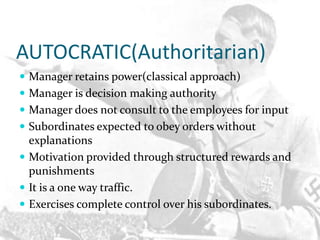 Leadership styles | PPTX