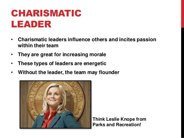 Three types of charismatic leadership