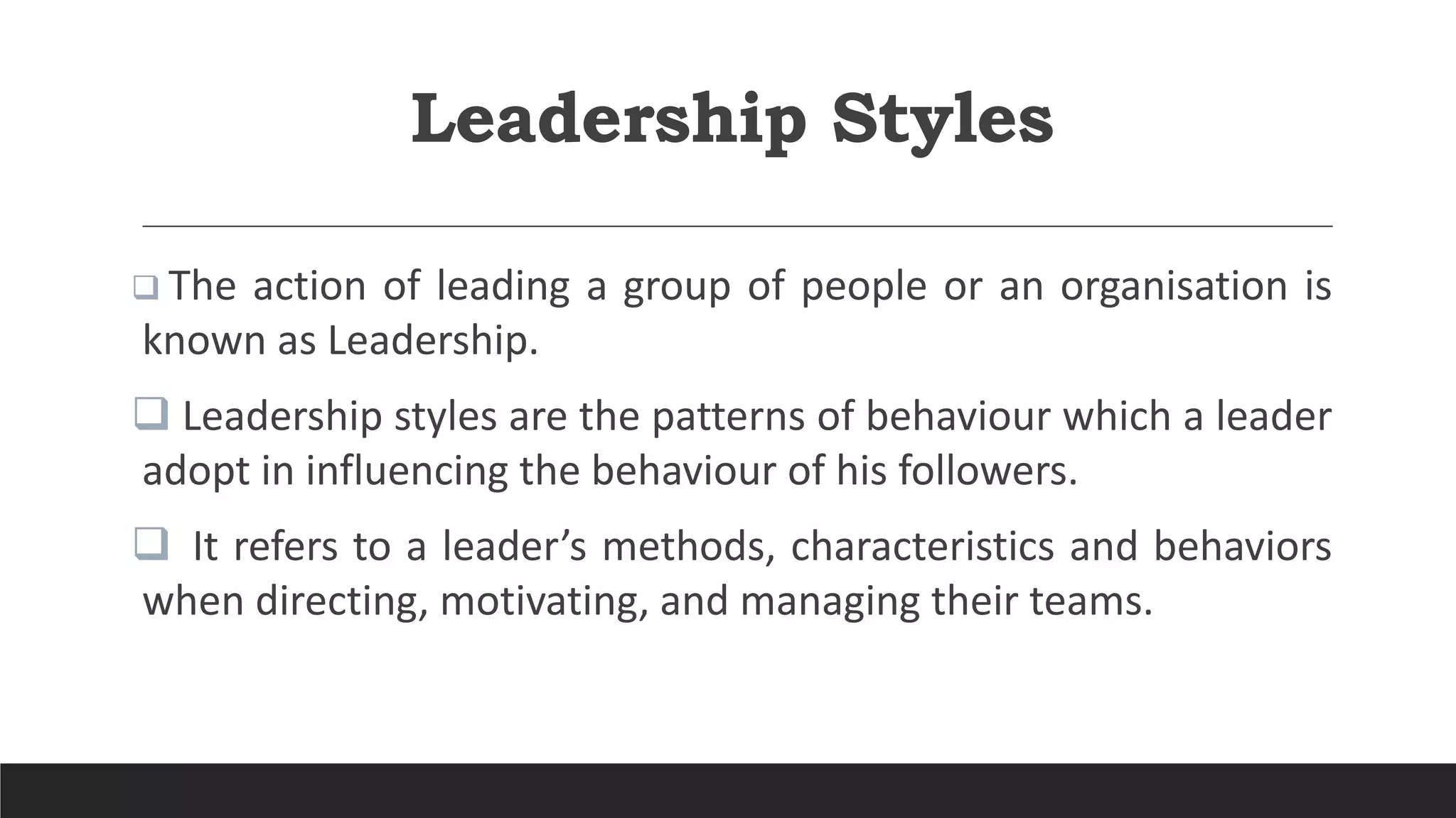 Leadership Styles With Real Life Examples | PPTX
