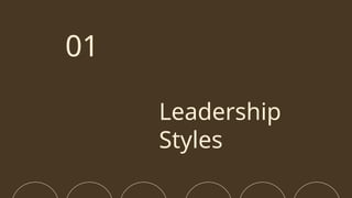 Leadership
Styles
01
 